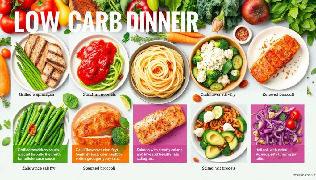 Low-Carb Dinner Benefits Infographic